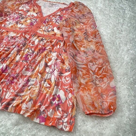 Torrid Super Soft Knit Babydoll Fabric Mix Balloon Sleeve Blouse Top - Picture 6 of 12